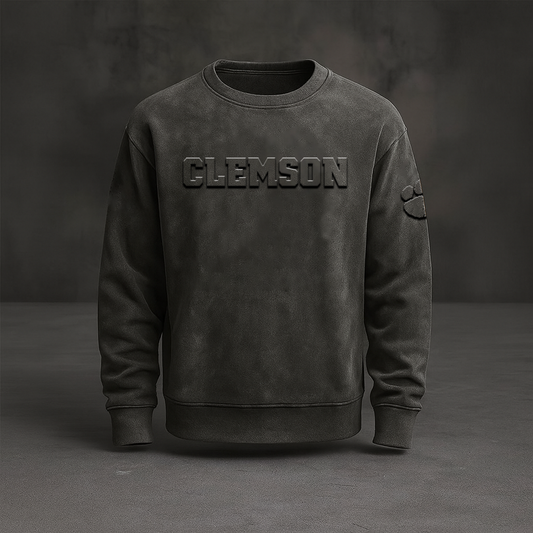 CLEM x NCAA Embossed Sweat Shirt DATND TANTD
