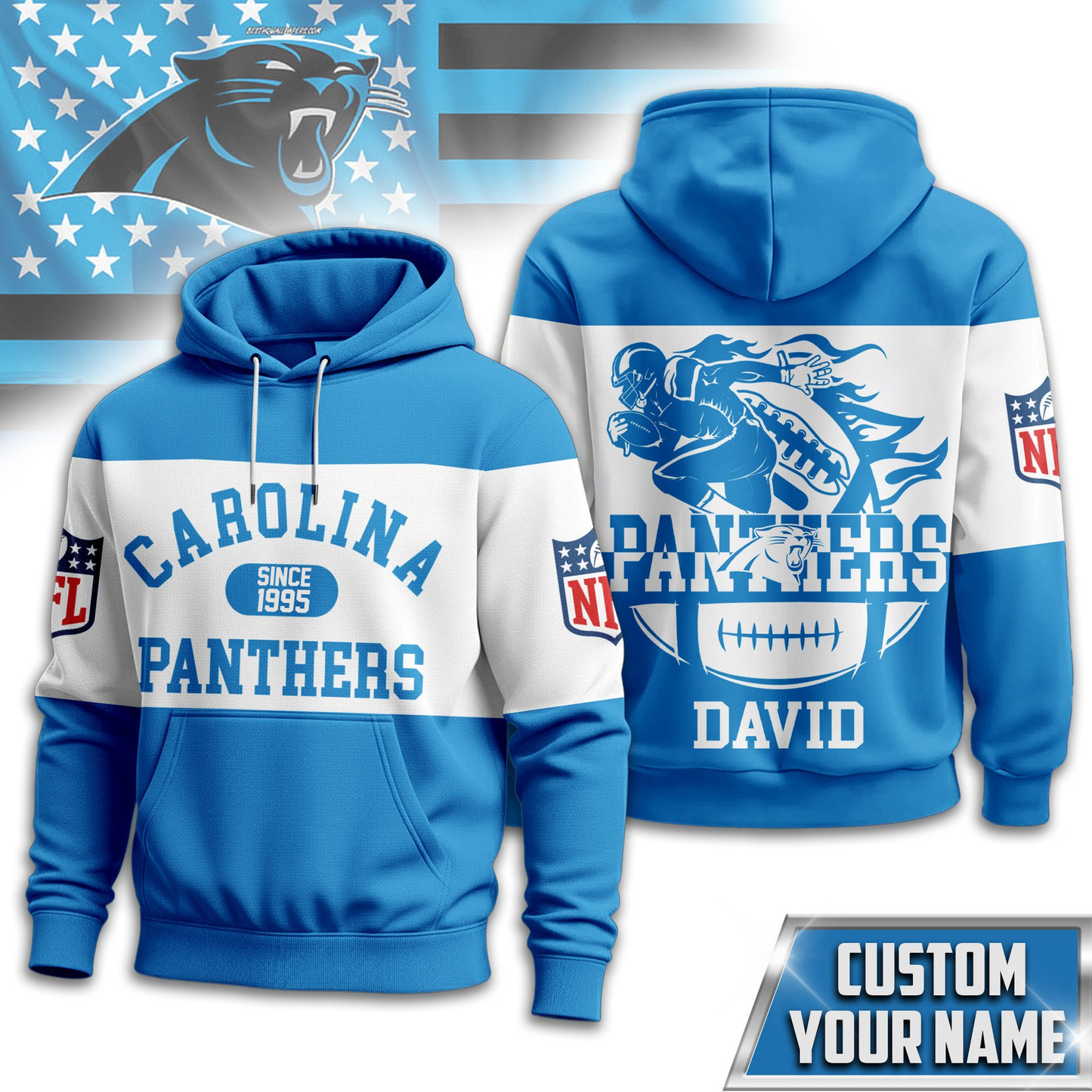 CP Premium NFL Touchdown Spirit Personalized Hoodie DDT CTND