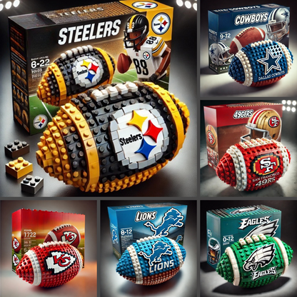 NFL Team Building Block Football Set DDT CTND KAN