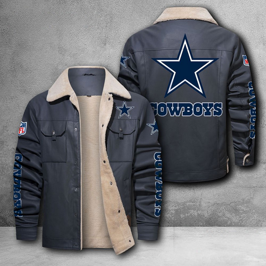 DAL X NFL LEATHER JACKET DATND THUONGNH