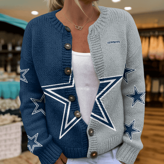 DAL x NFL Cardigan Sweatshirt With Button v1  DatND DVT