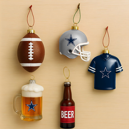DAL x NFL Football Combo Set 5 Acrylic Ornament For Home Decor DatND DVT
