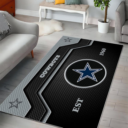 DAL x NFL Modern Sports Living Room Rug DatND DVT