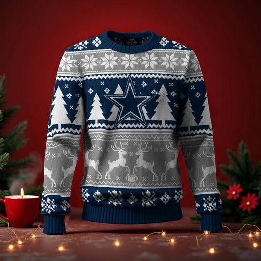 DAL x NFL Premium Ugly Christmas Sweater DatND DVT