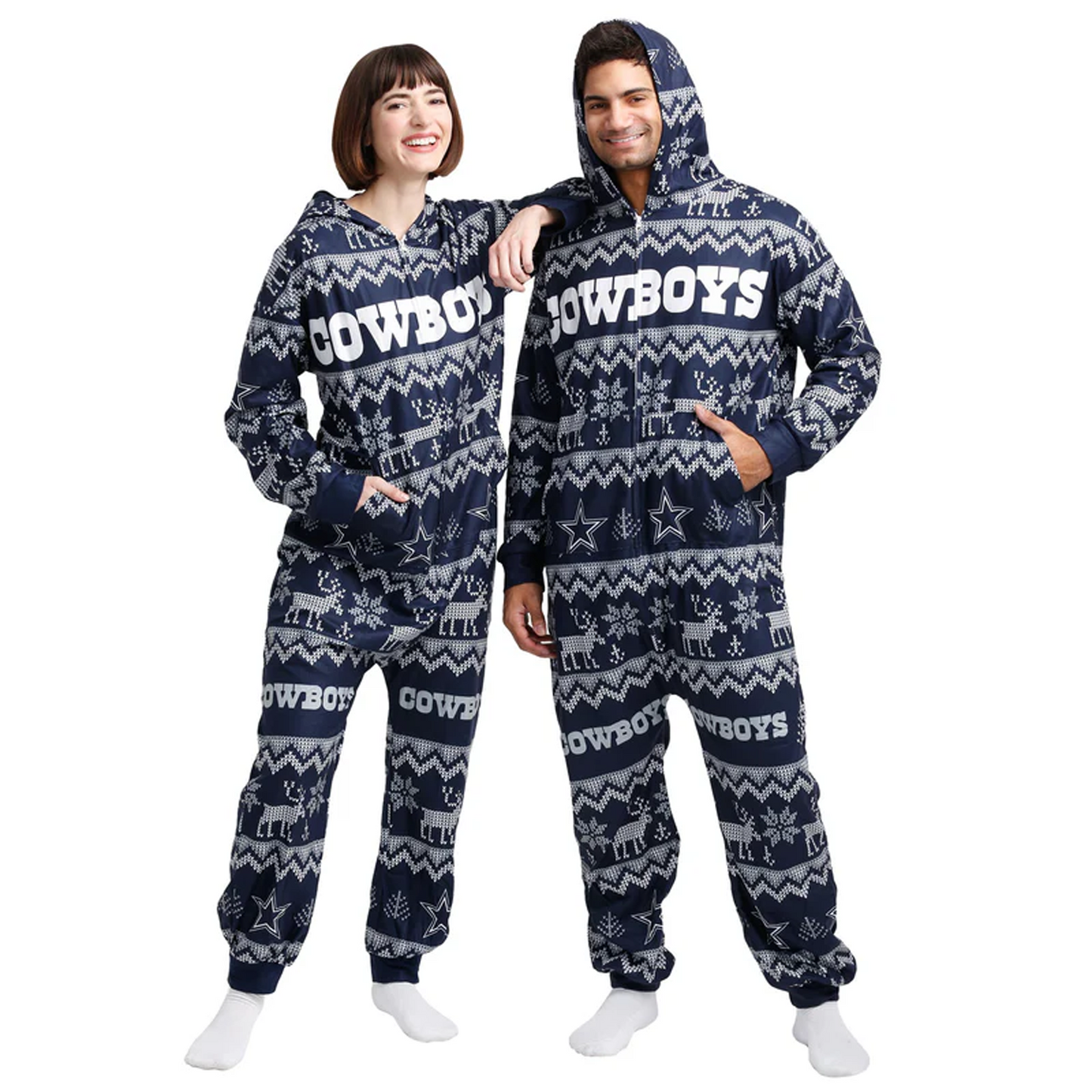 DAL x NFL Ugly Pattern One Piece Pajamas DATND TANTD