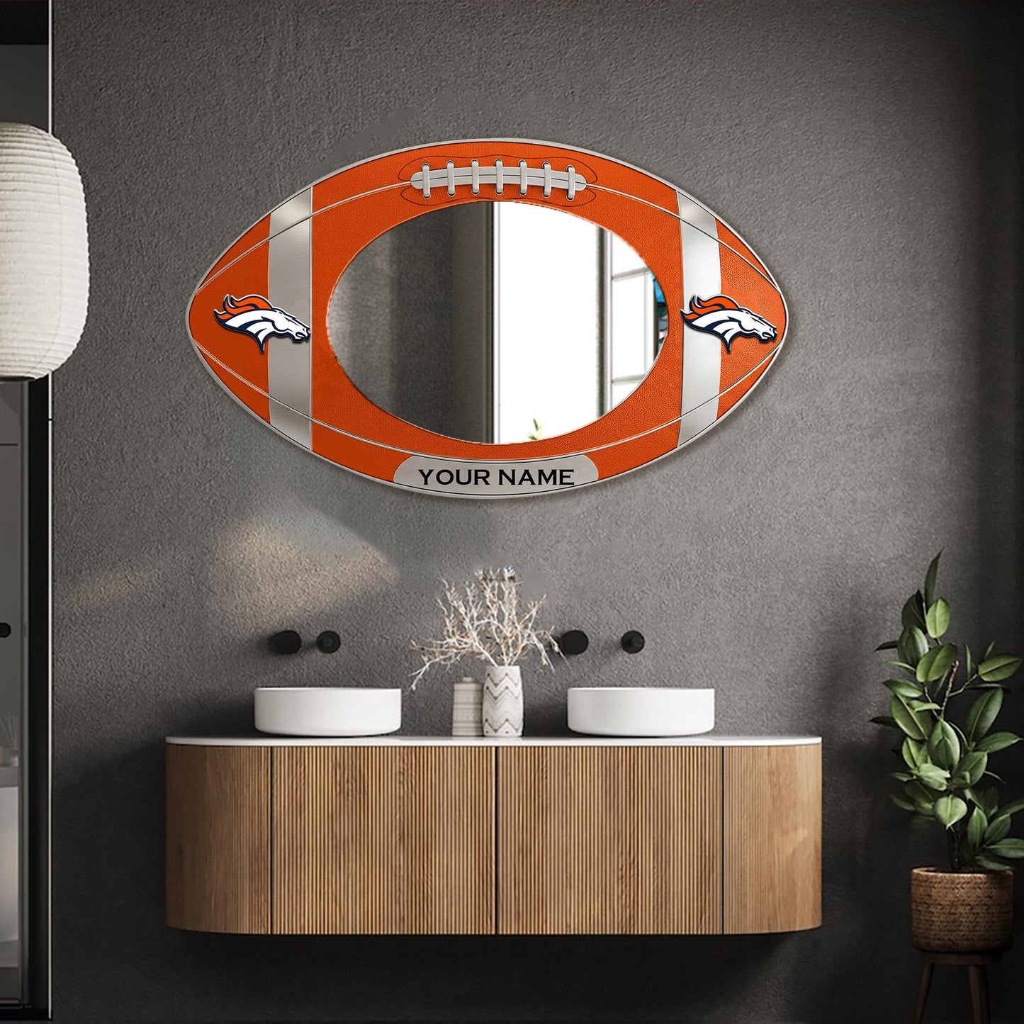 DB Custom NFL Wall Mirror Decor For Fan DDT CTND