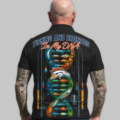 DB Premium NFL Fishing In My DNA Polo Shirt DDT CTND