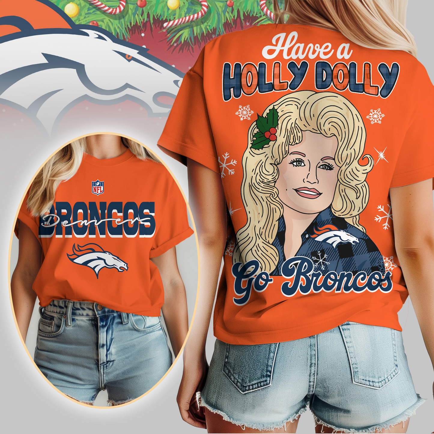 DB Premium NFL Have A Holly Dolly Women Shirt DDT CTND