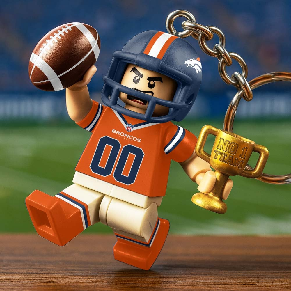 DB Premium NFL Lego No. 1 Team Personalized Key Chain DDT NTL