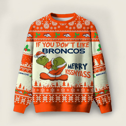 DB Premium NFL Merry Kissmyass Ugly Sweater DDT CTND