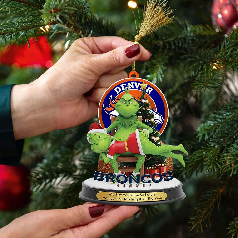 DB Premium NFL x Grinch Acrylic Ornament DDT NTL