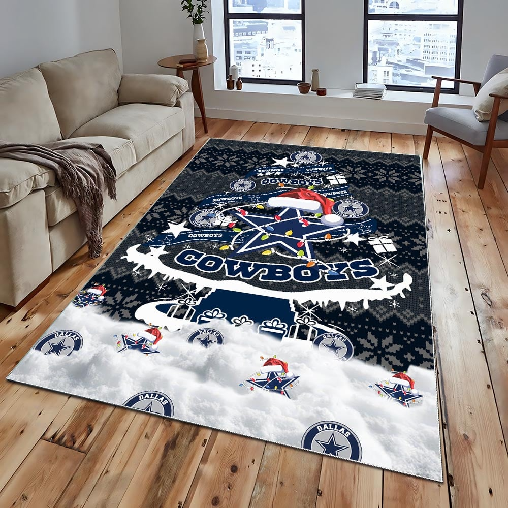 DC NFL Chrismas Carpet Rug DDT NTL