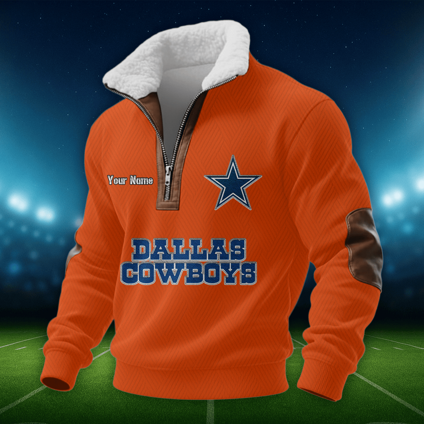 DC NFL Men Fur Collar Sweatshirt DDT CTND