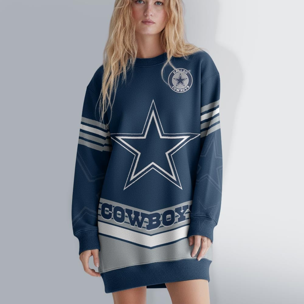 DC NFL Sweatshirt Dress DDT HLPHUONG