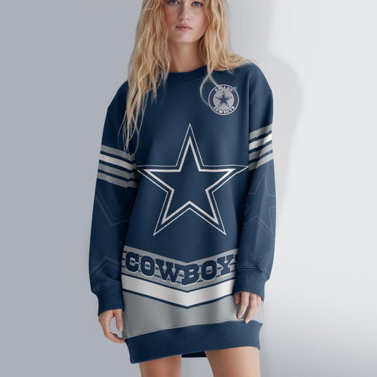 DC NFL Sweatshirt Dress DDT HLPHUONG