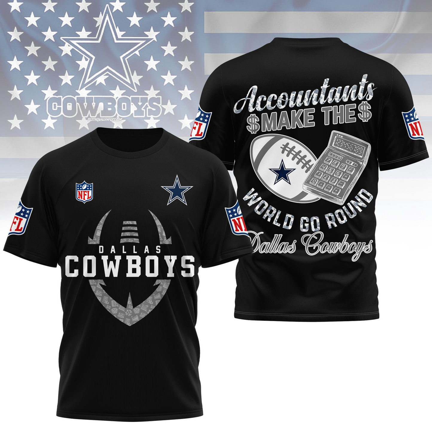 DC Premium NFL Accountant Pride Fan 3D Shirt DDT CTND