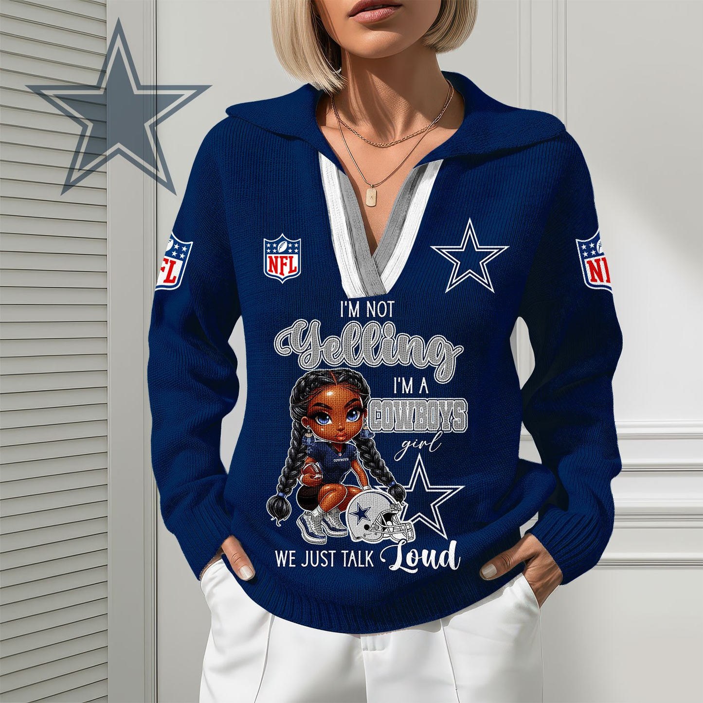 DC Premium NFL Fan Classic Knit Pullover DDT CTND