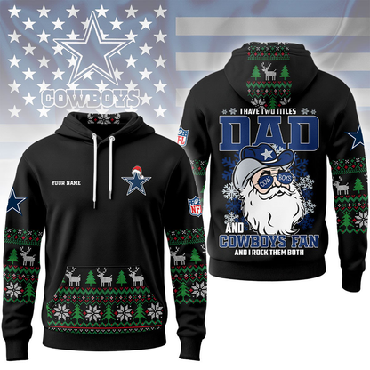 DC Premium NFL Personalized Papa Claus Hoodie DDT CTND