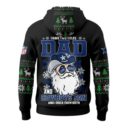 DC Premium NFL Personalized Papa Claus Hoodie DDT CTND