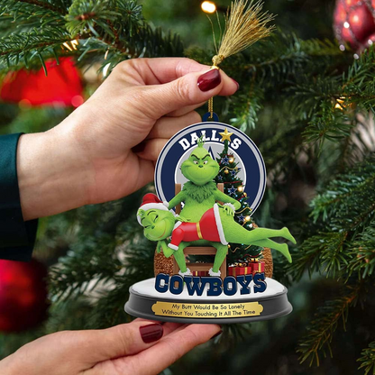 DC Premium NFL x Grinch Acrylic Ornament DDT NTL