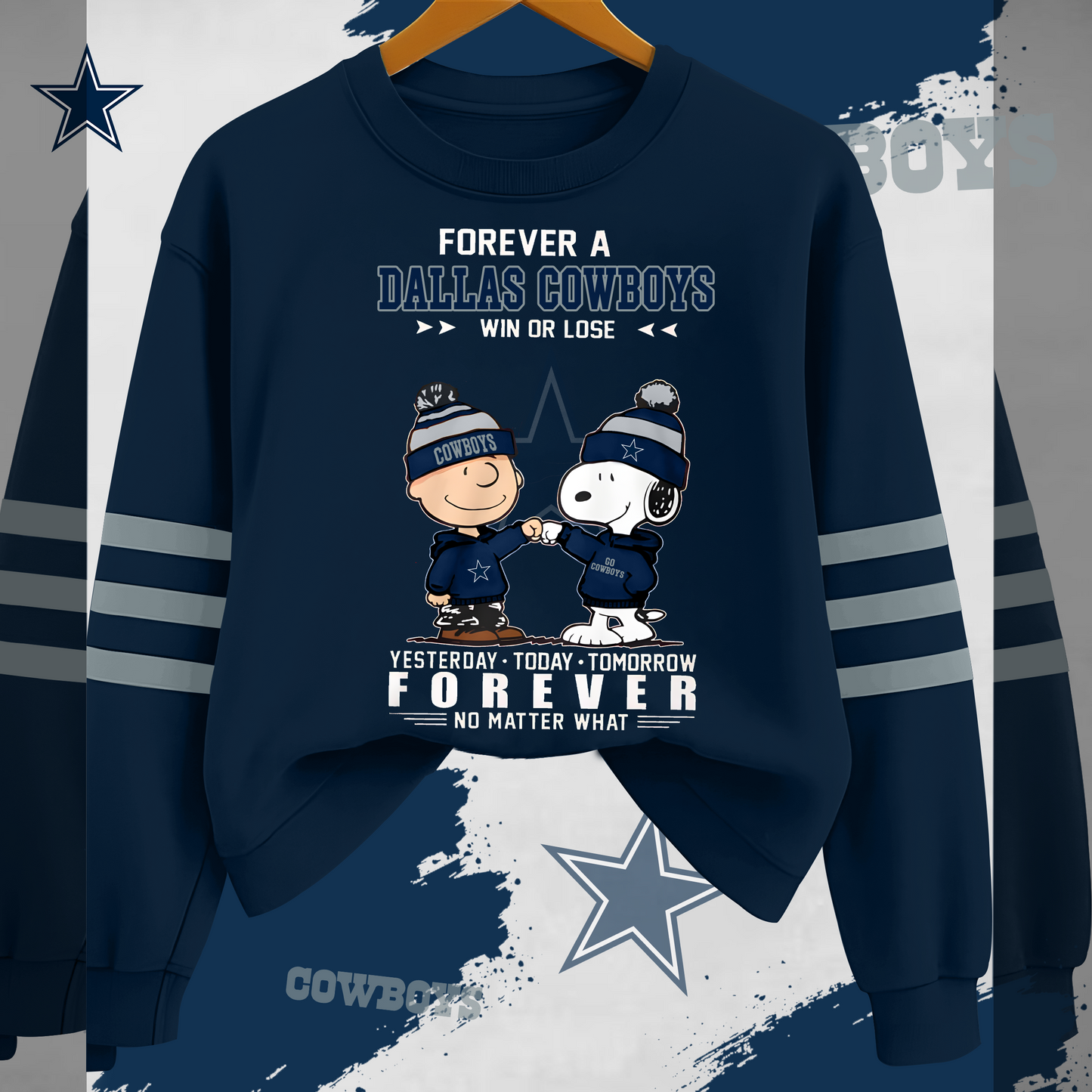 DC x NFL Fan Win Or Lose Yesterday Today Tomorrow Forever No Matter Sweatshirt DDT HLPHUONG