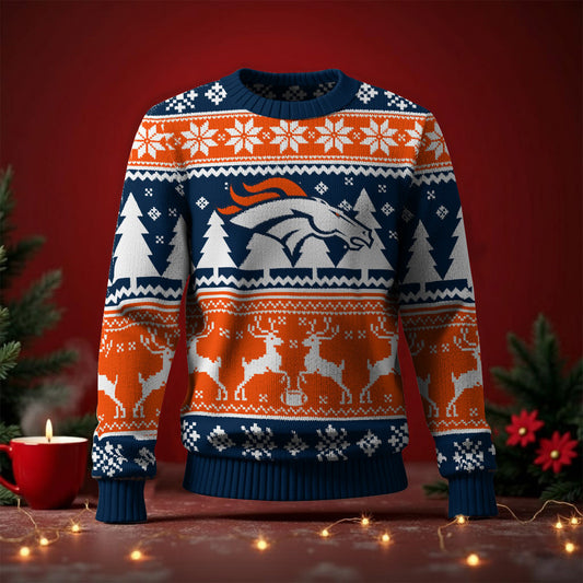 DEN x NFL Premium Ugly Christmas Sweater DatND DVT