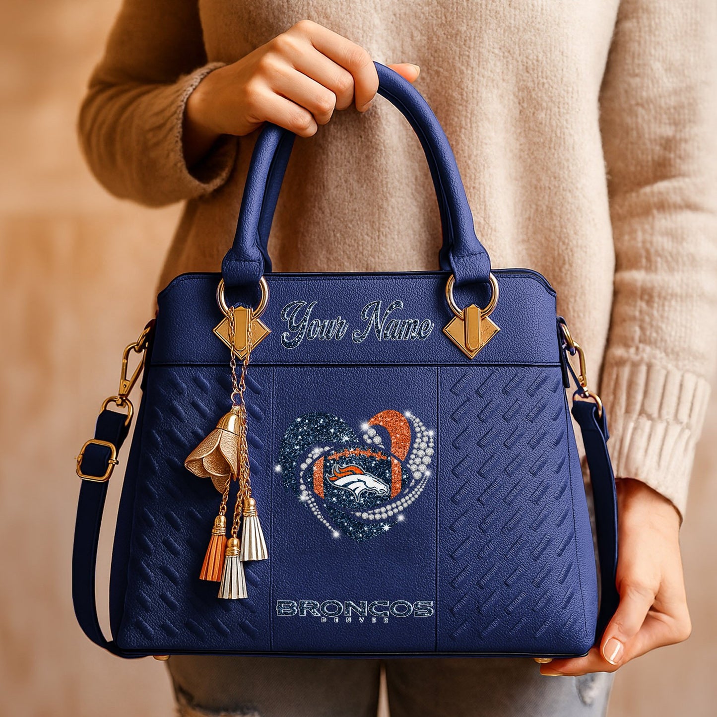 DEN x NFL Zip Handbag 0811 DatND DVT
