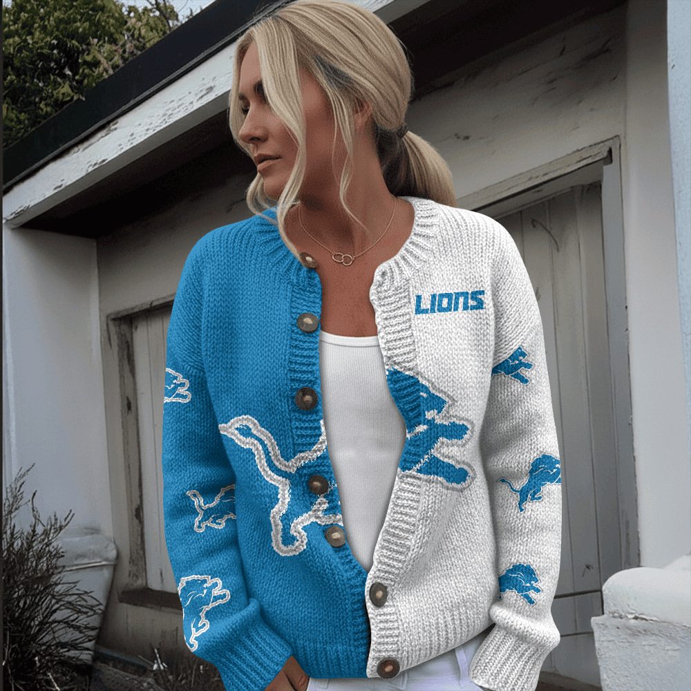 DET x NFL Cardigan Sweatshirt With Button v1  DatND DVT