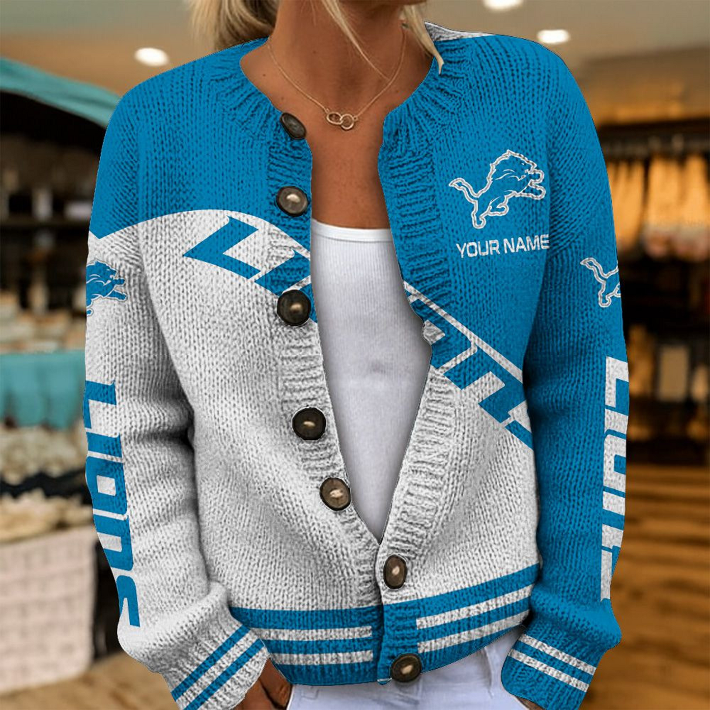 DET x NFL Knitted Cardigan DATND TANTD