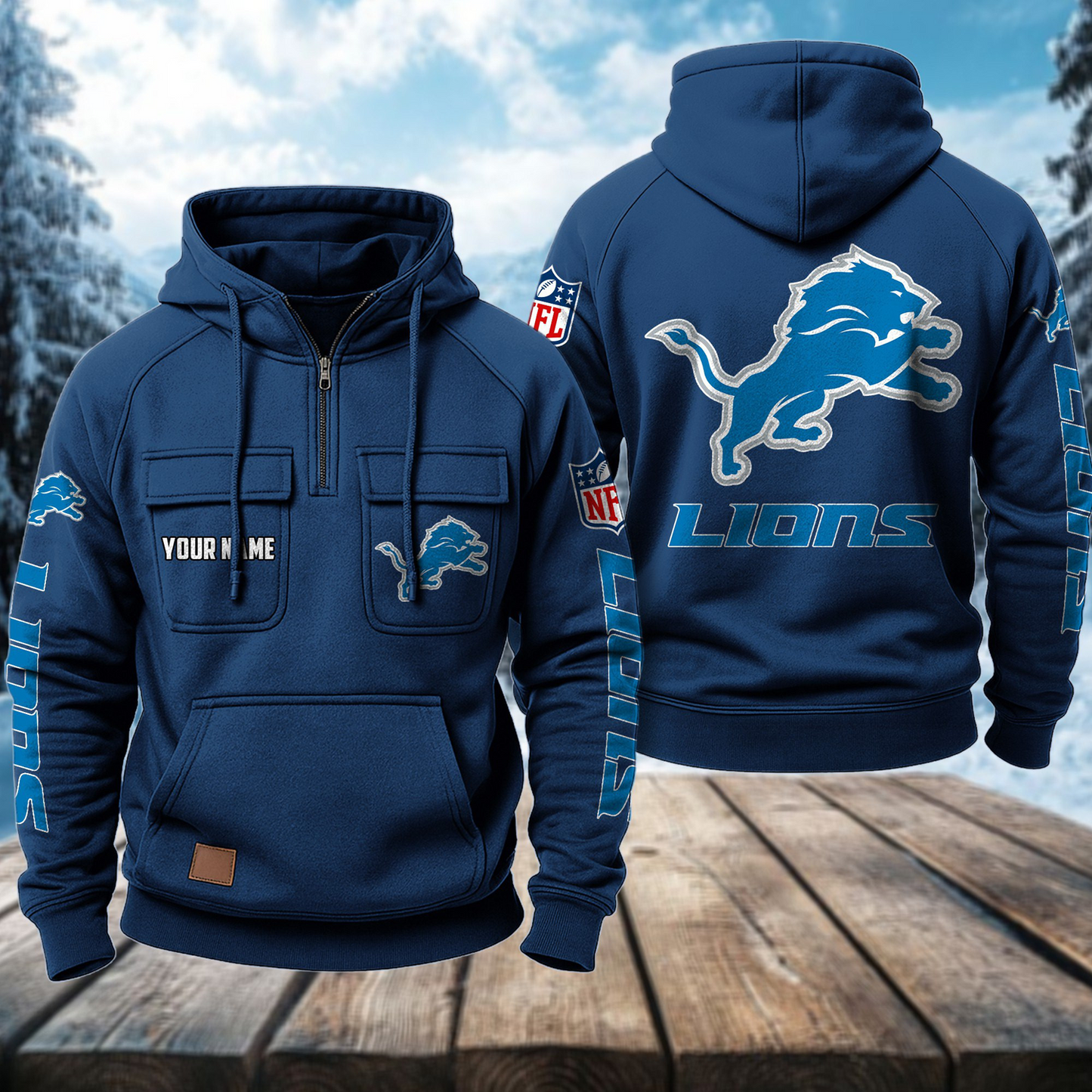 DET x NFL Premium Hoodie DATND TANTD