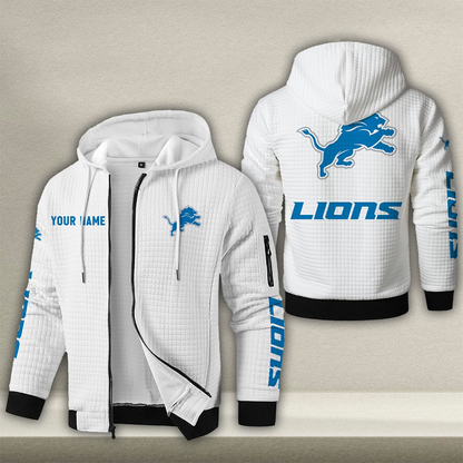 DET x NFL Quilted Zip Hoodie DatND DVT