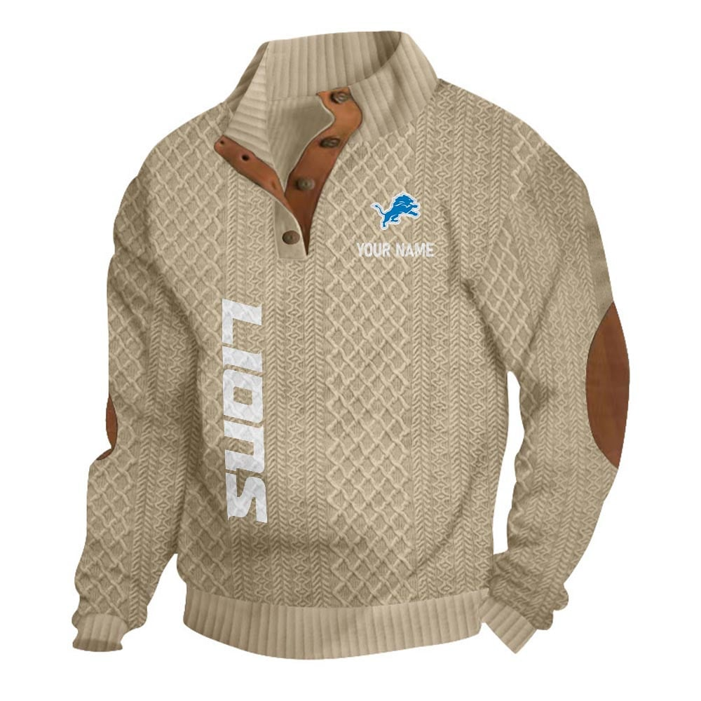 DL NFL Basic Knitted Stand Collar Sweatshirt DDT CTND