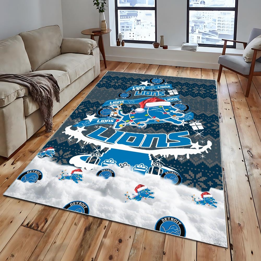 DL NFL Chrismas Carpet Rug DDT NTL