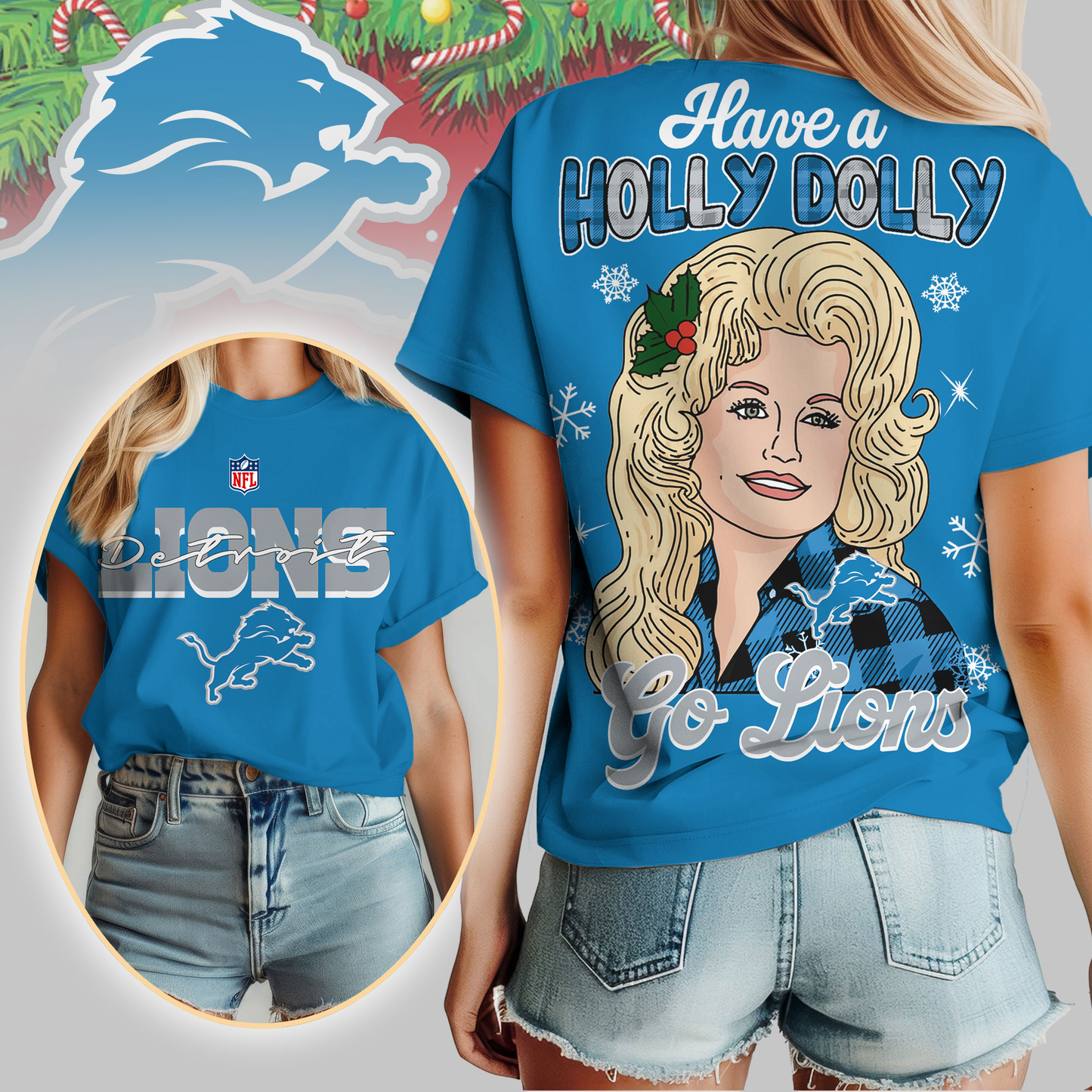DL Premium NFL Have A Holly Dolly Women Shirt DDT CTND