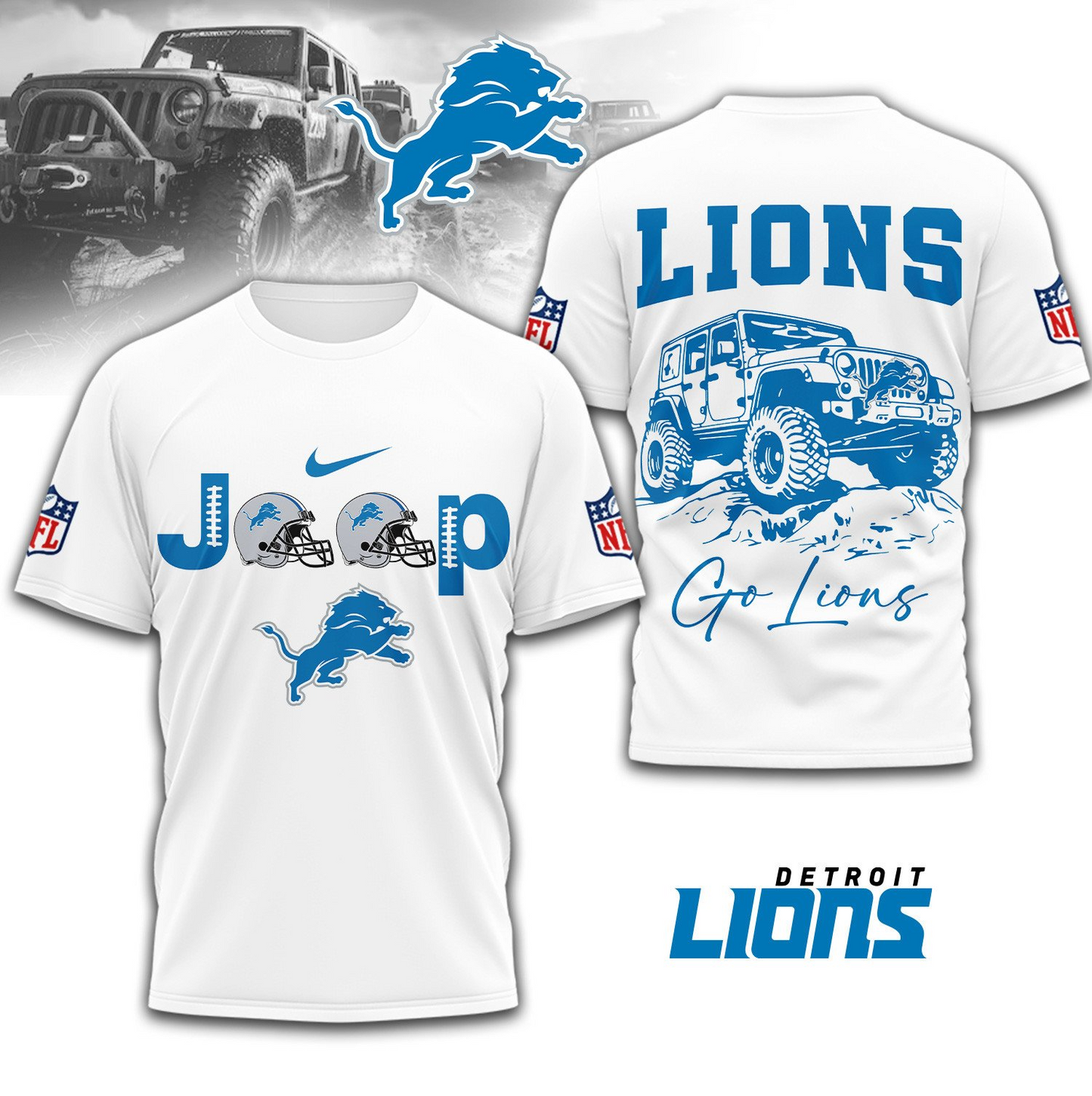 DL Premium NFL Jeep 3D Shirt DDT 101125 NTL 1