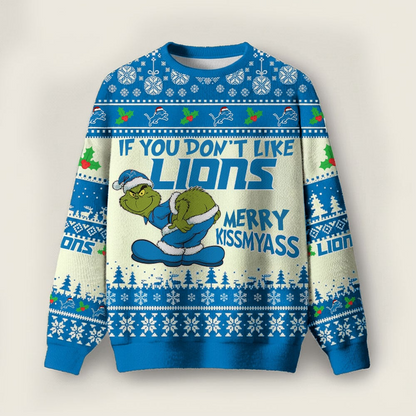 DL Premium NFL Merry Kissmyass Ugly Sweater DDT CTND