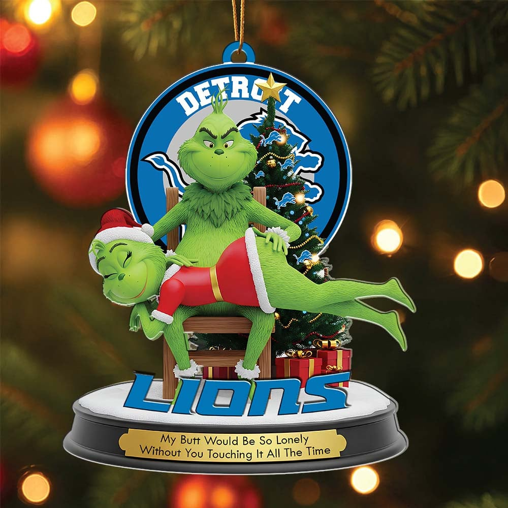 DL Premium NFL x Grinch Acrylic Ornament DDT NTL