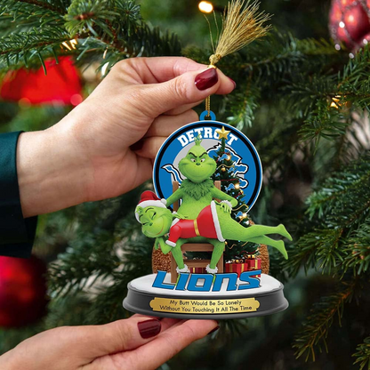 DL Premium NFL x Grinch Acrylic Ornament DDT NTL