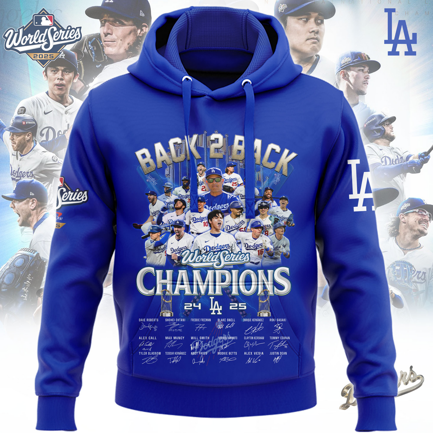 Dodgers World Series Champions 2025 Hoodie DatND DVT