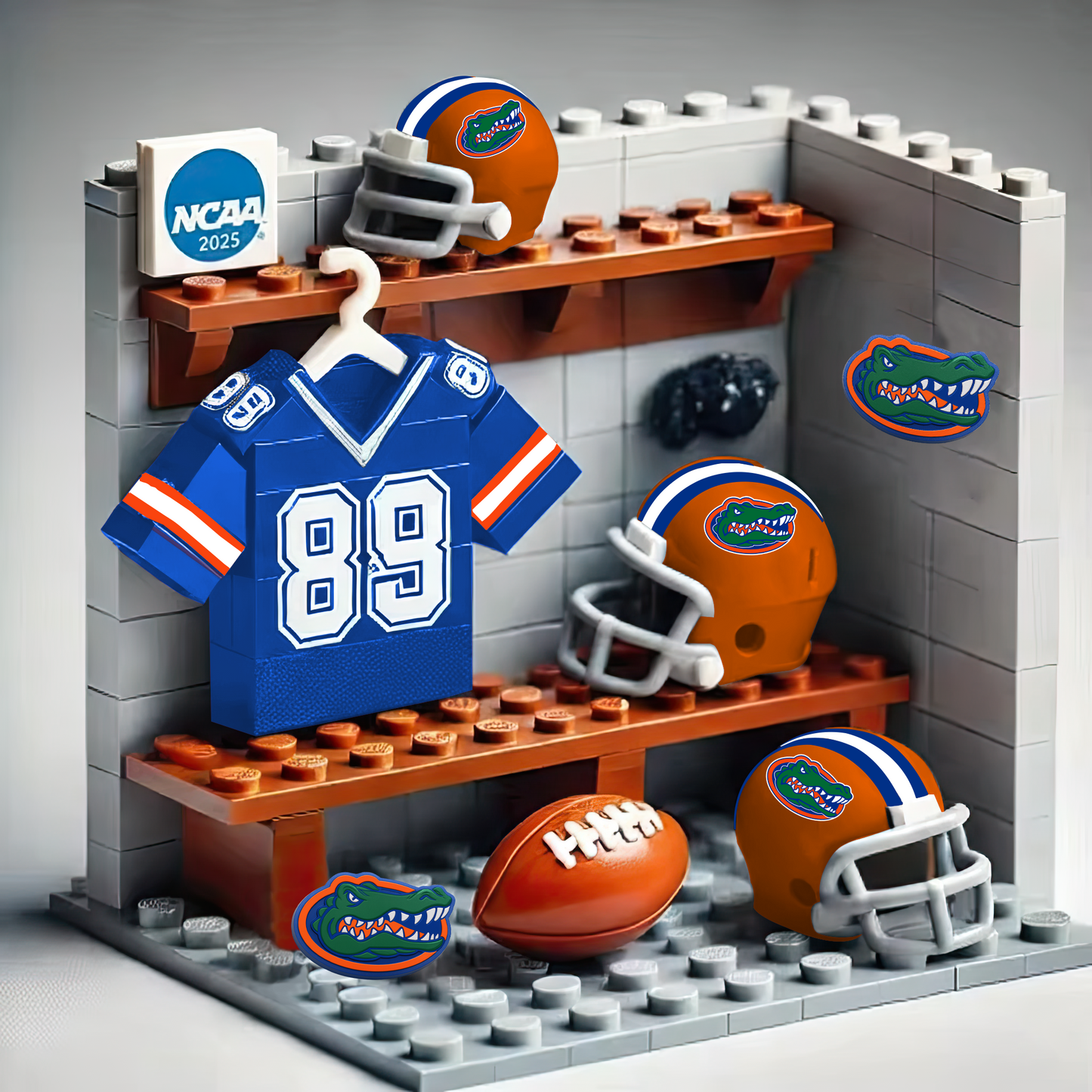 NCAA Teams Custom Building Blocks Creative Peripheral Gift Model Toy Mini Changing Room  DDT CTND