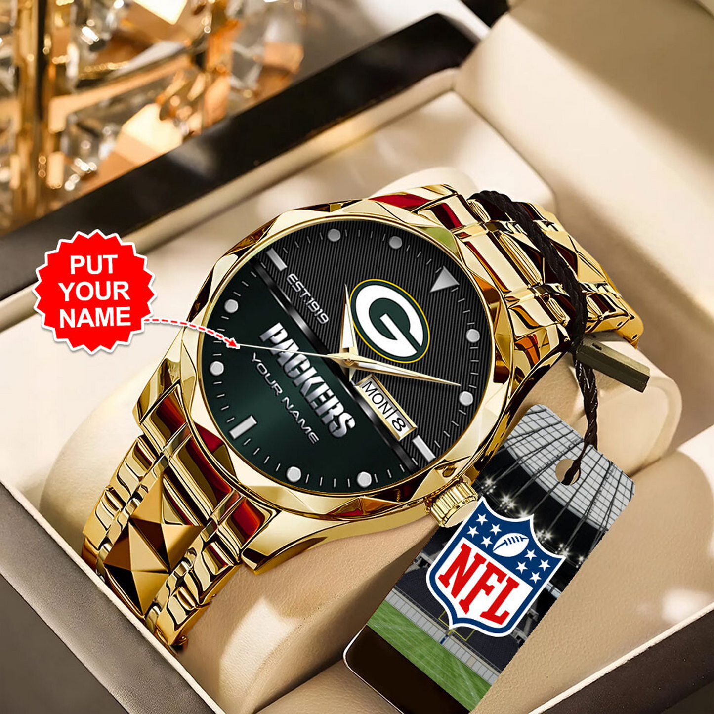 GB x NFL Alloy Luxury Quartz Watch DATND TANTD