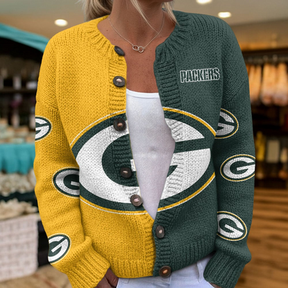 GB x NFL Cardigan Sweatshirt With Button v1  DatND DVT