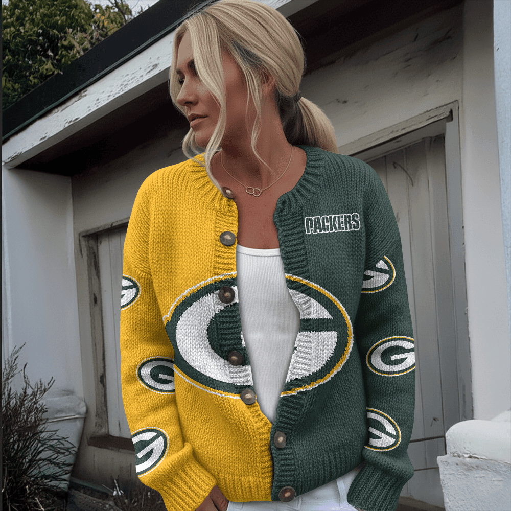GB x NFL Cardigan Sweatshirt With Button v1  DatND DVT