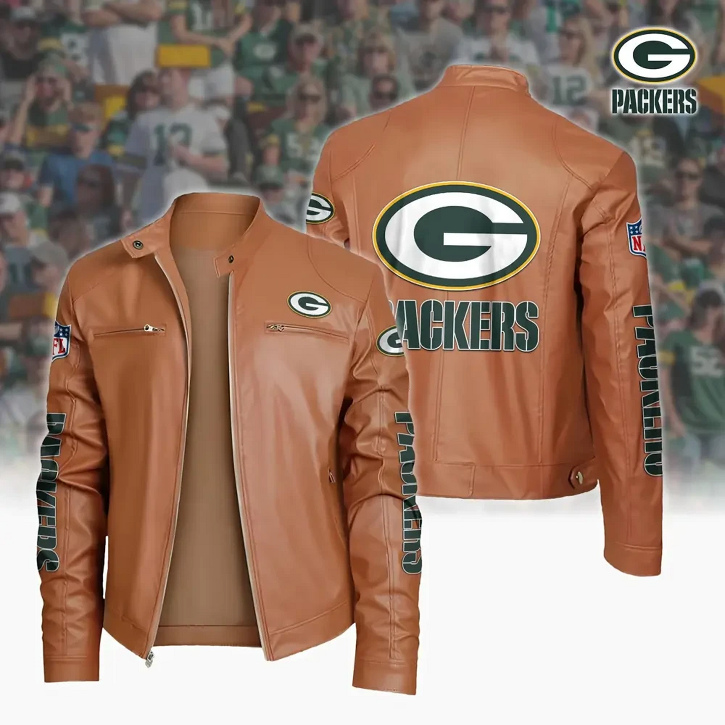 GB x NFL Sport Leather Jacket DATND TANTD