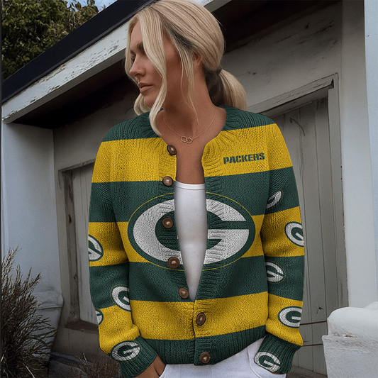 GB x NFL Women's Cardigan Sweater DATND TANTD