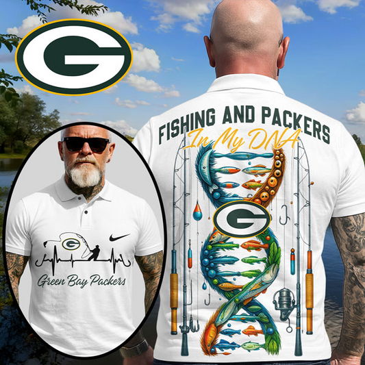 GBP Premium NFL Fishing In My DNA Polo Shirt DDT CTND
