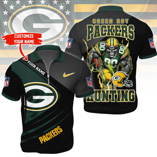 GBP Premium NFL Game Day Polo With Zipper Shirt DDT NTL