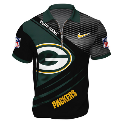 GBP Premium NFL Game Day Polo With Zipper Shirt DDT NTL