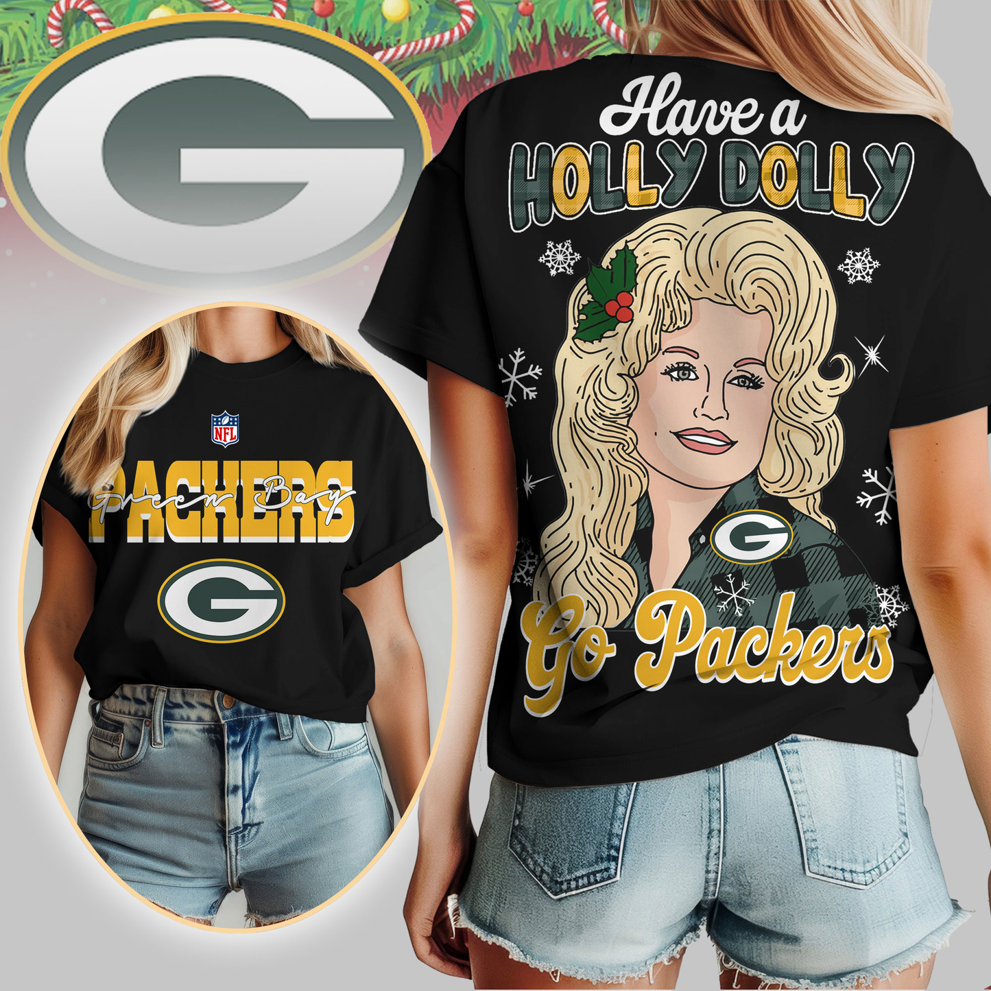 GBP Premium NFL Have A Holly Dolly Women Shirt DDT CTND