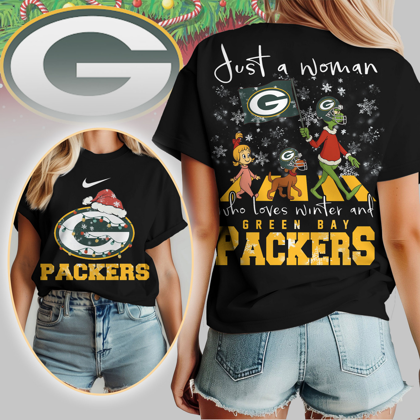 GBP Premium NFL Just A Woman Who Loves Winter 3D Shirt DDT CTND